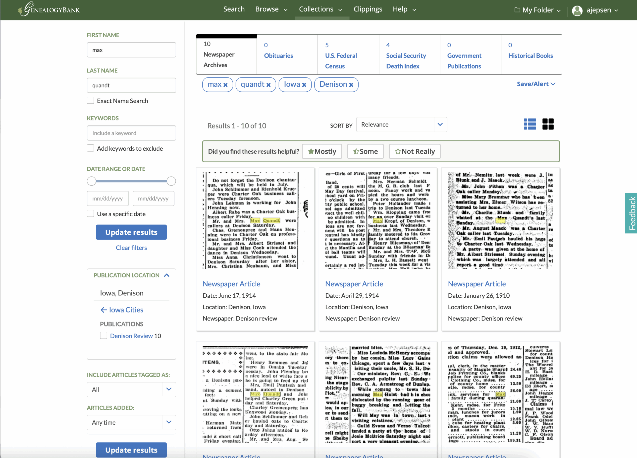 GenealogyBank Obituaries